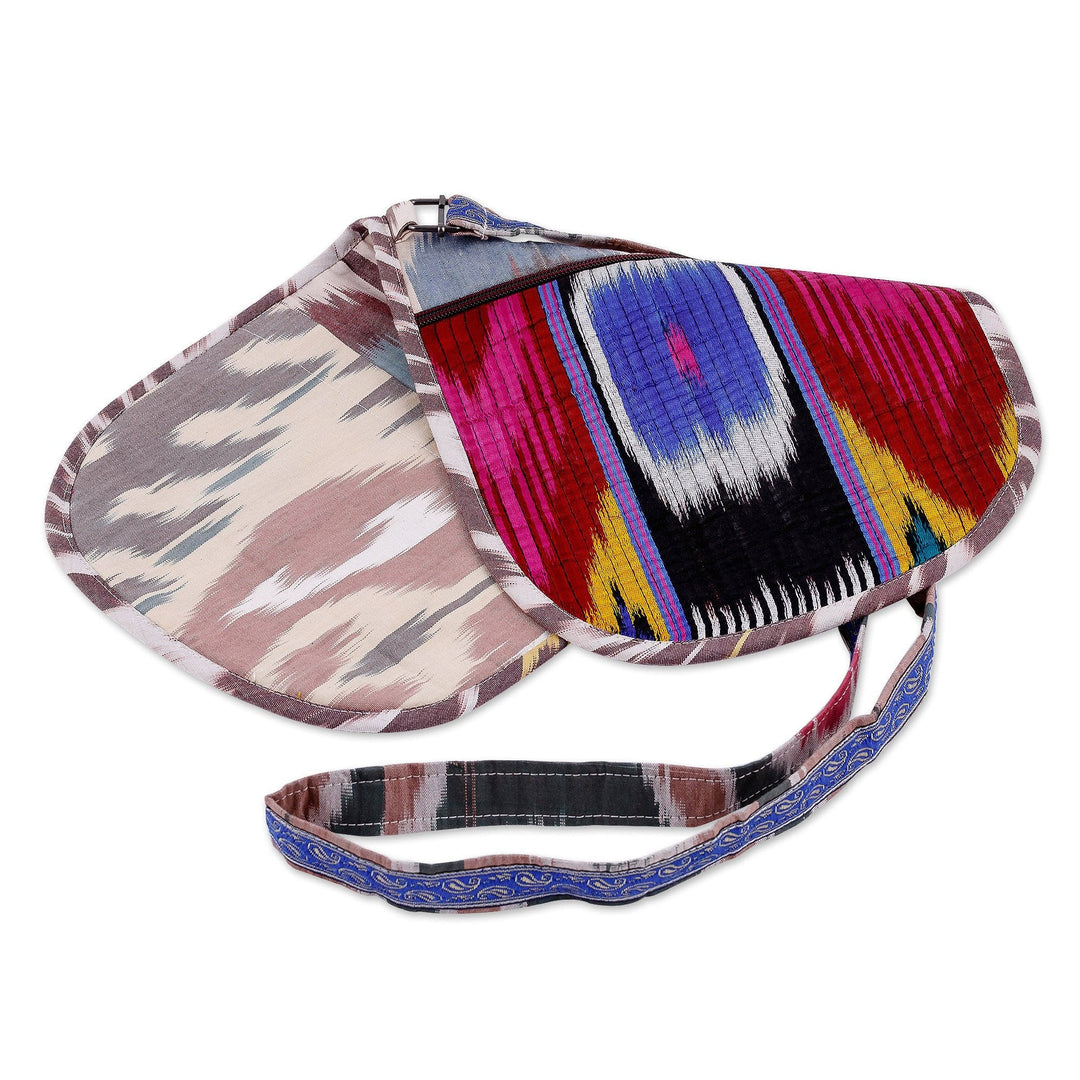 Handcrafted Silk Sling in Rainbow and Vibrant Hues - Rainbow Vitality