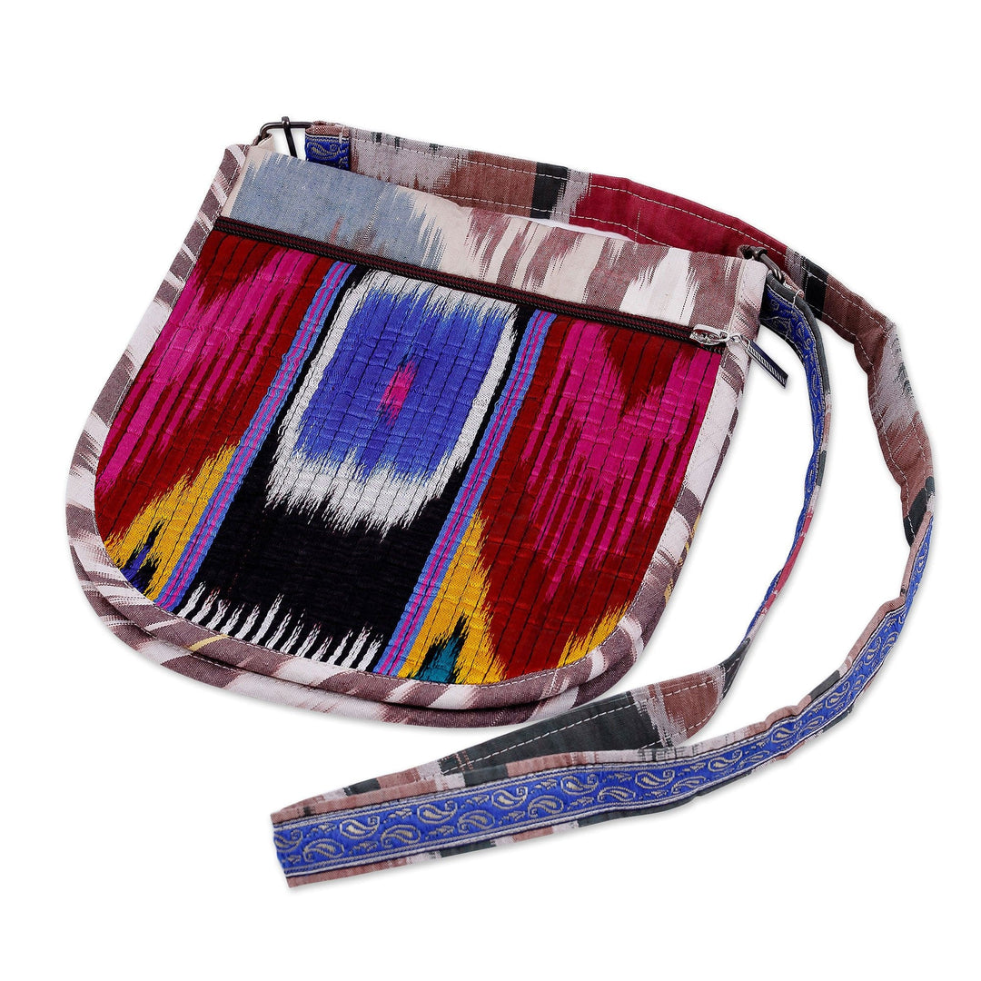 Handcrafted Silk Sling in Rainbow and Vibrant Hues - Rainbow Vitality
