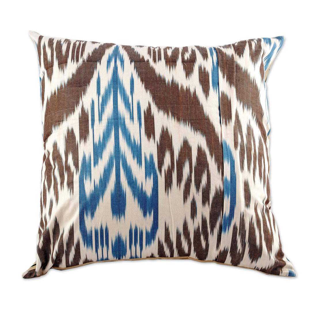 Classic Floral Embroidered Silk Blend Cushion Cover - Suzani Eden