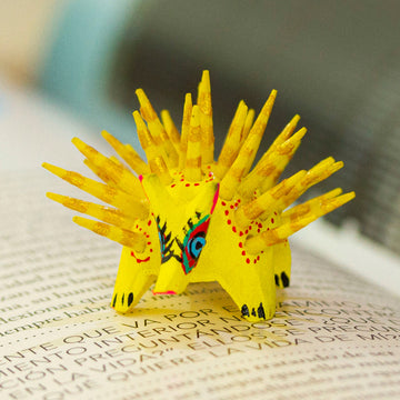 Cute Porcupine in Yellow