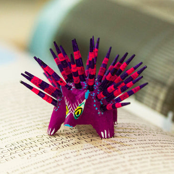 Cute Porcupine in Purple