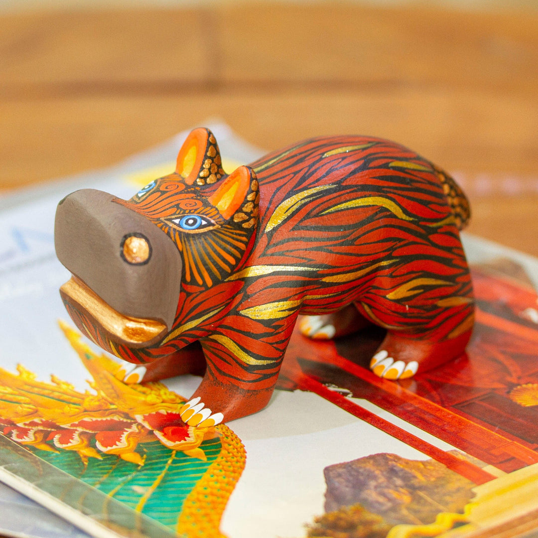 Cute Hippo in Brown