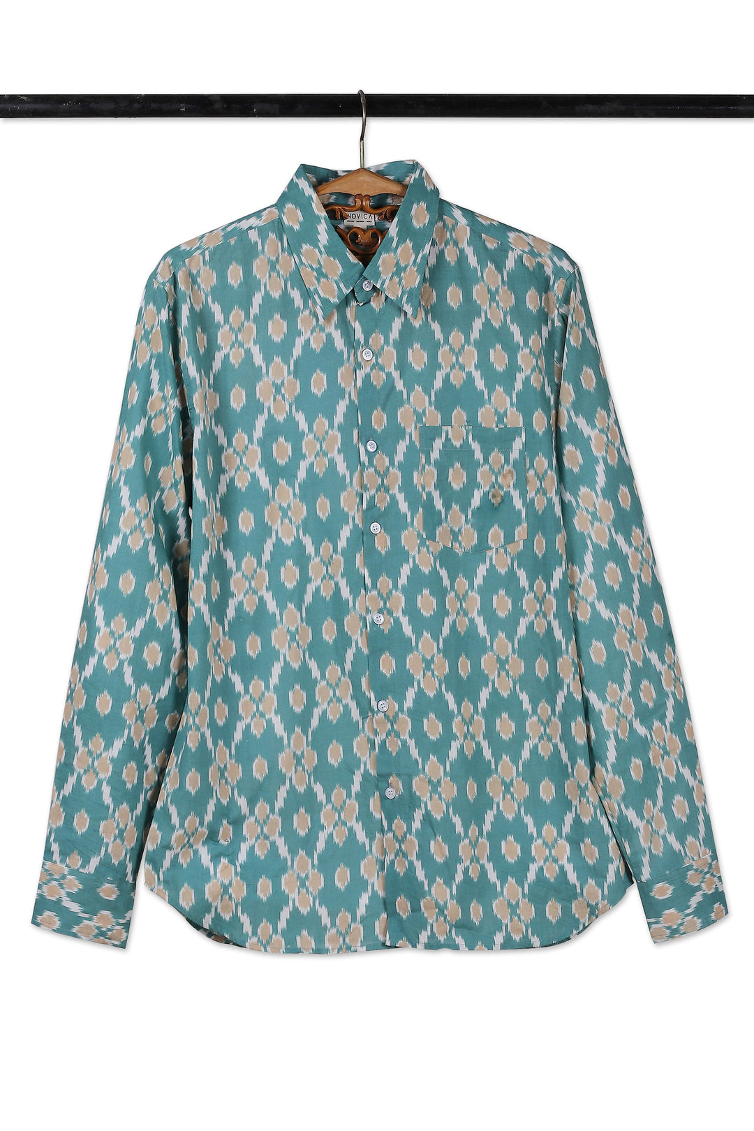 Teal Ikat