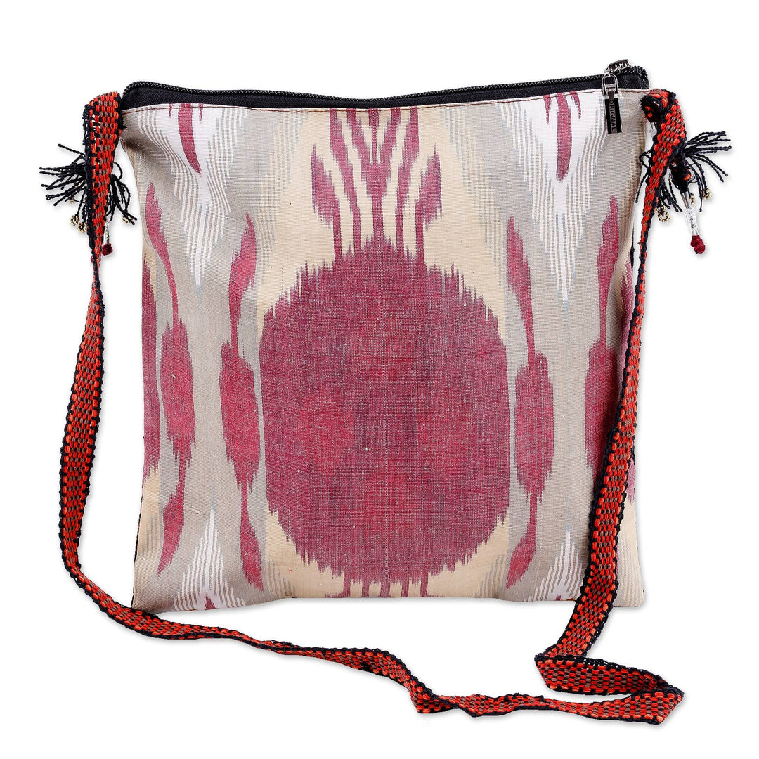 Iroki Embroidered Traditional Silk Sling in Ivory Base Hue - Iroki Palatial Garden