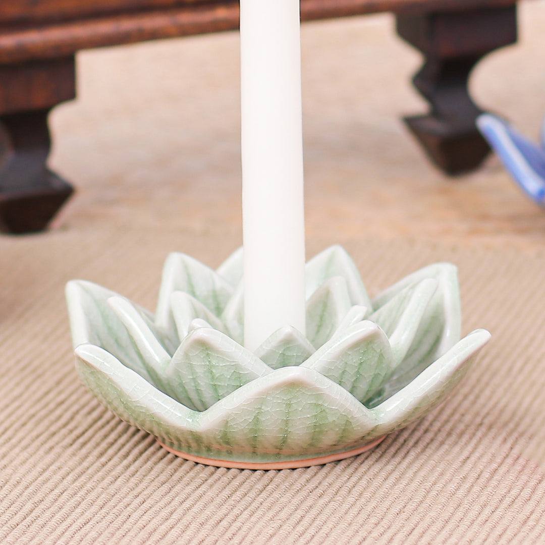 Lotus Flower in Green