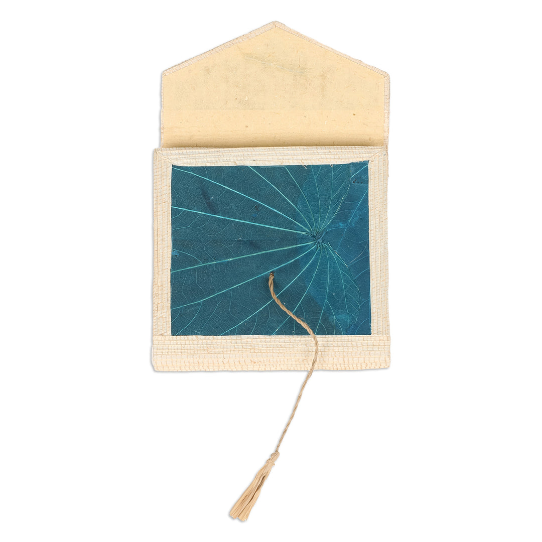 Eco-Friendly 35-Page Natural Fiber Notebook in Blue - My Blue Journey