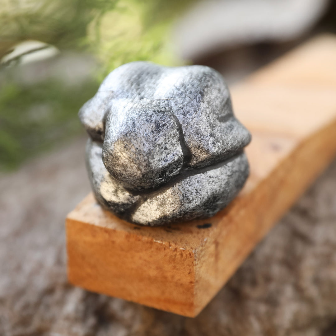 Handcrafted Jempinis Wood Door Stop with Meditating Yogui - Home Meditations