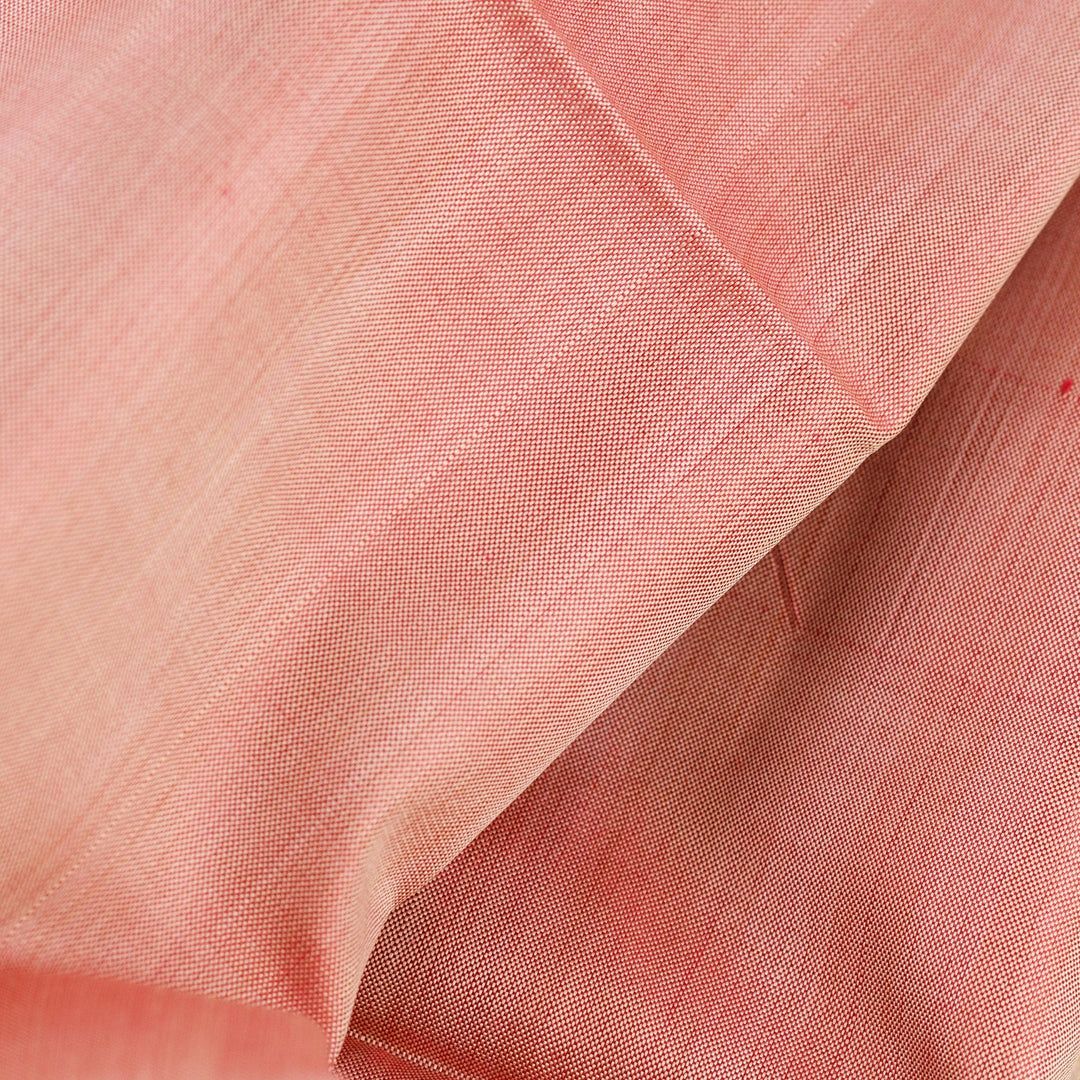 Handwoven Striped Pink Silk Shawl with Fringes - Dulcet of the Desert