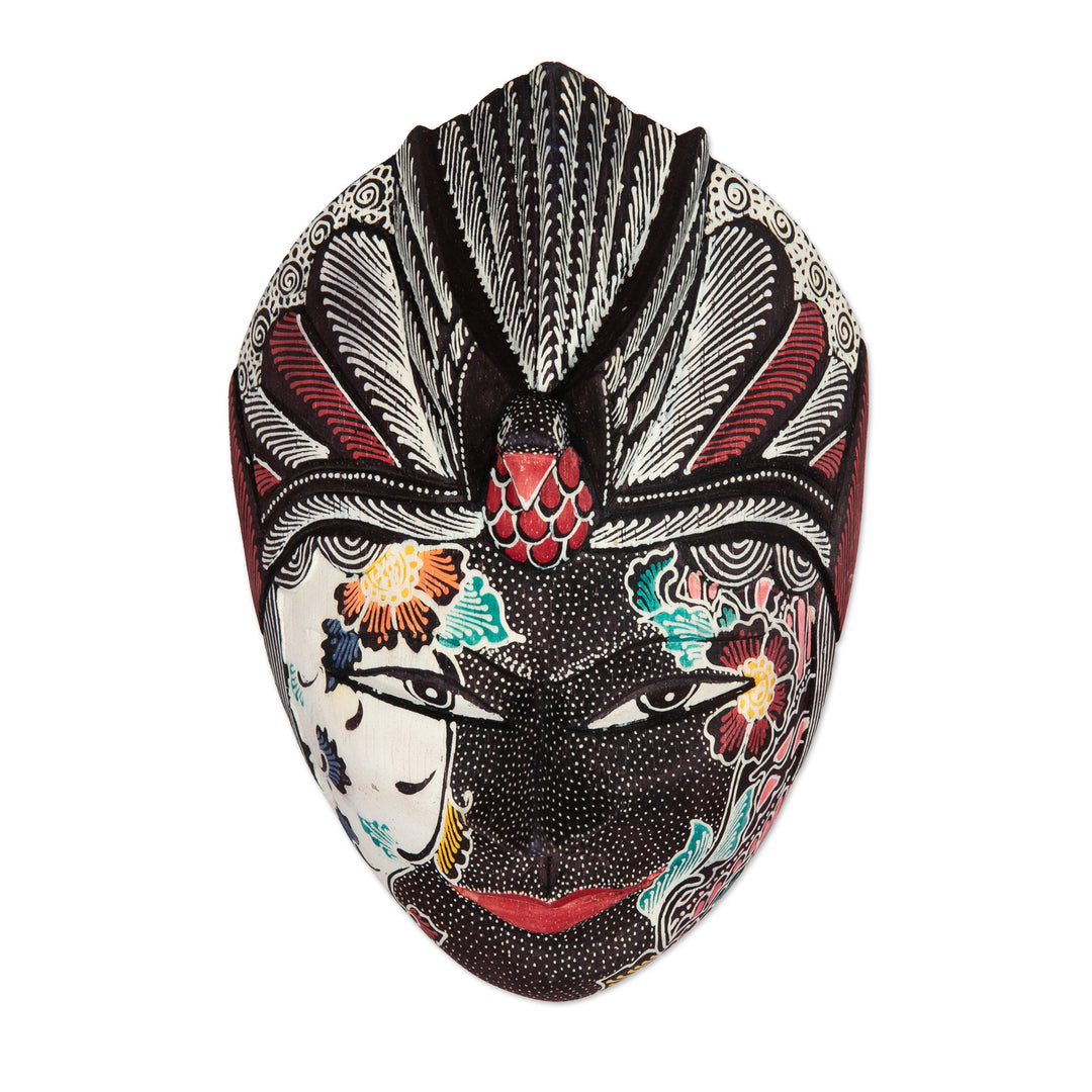 Traditional Handcrafted Rama Wadang Wood Mask from Java - The Dharma Rama