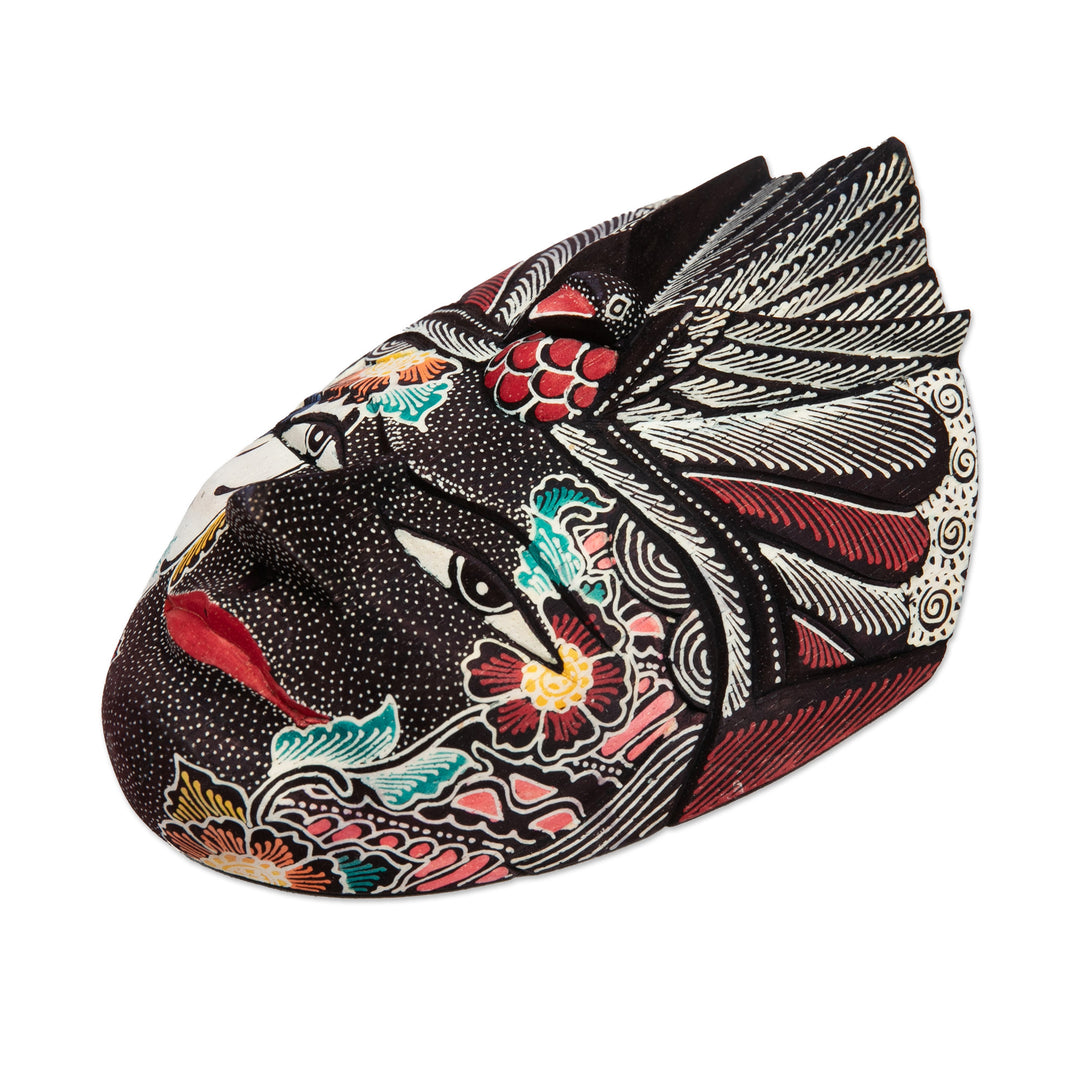 Traditional Handcrafted Rama Wadang Wood Mask from Java - The Dharma Rama