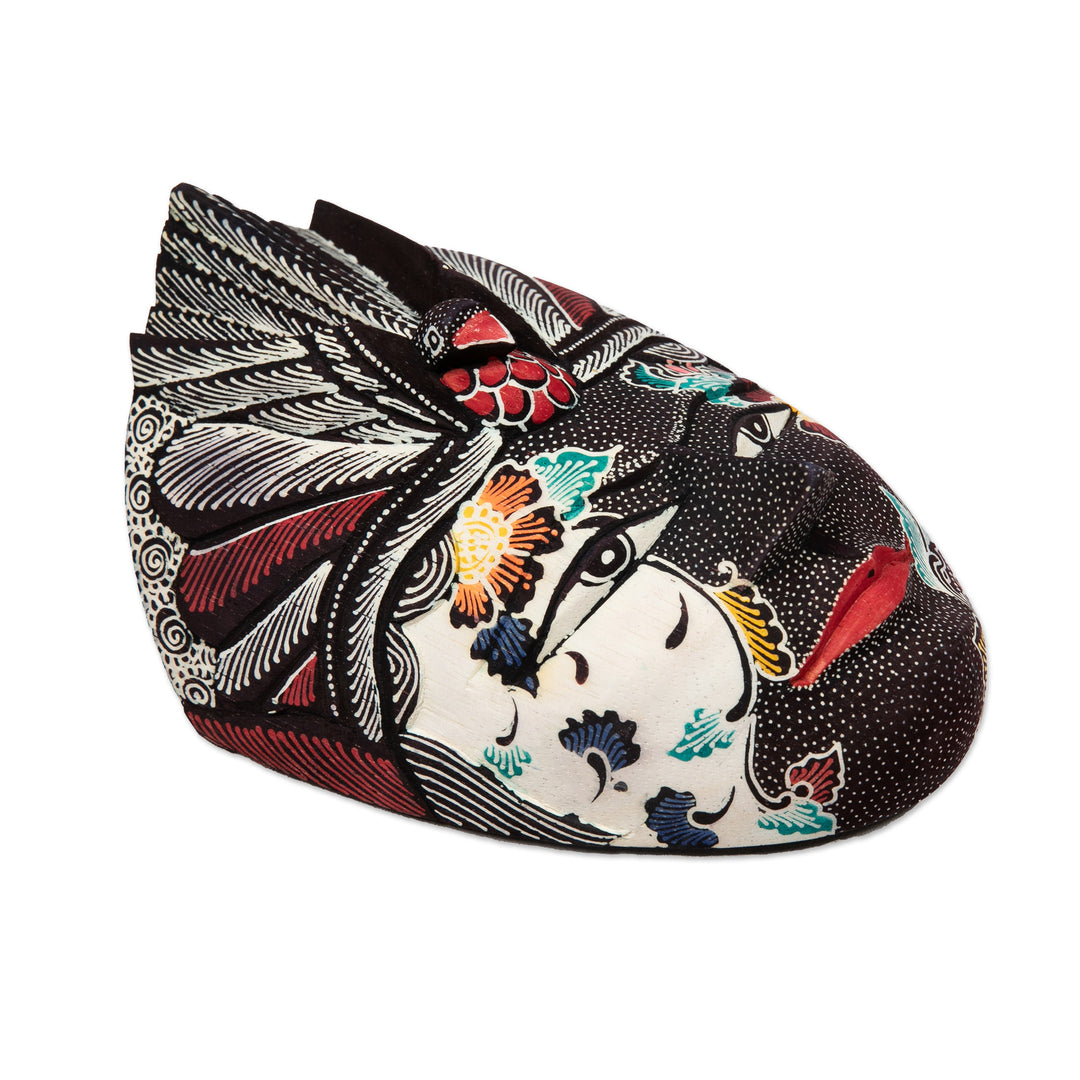 Traditional Handcrafted Rama Wadang Wood Mask from Java - The Dharma Rama