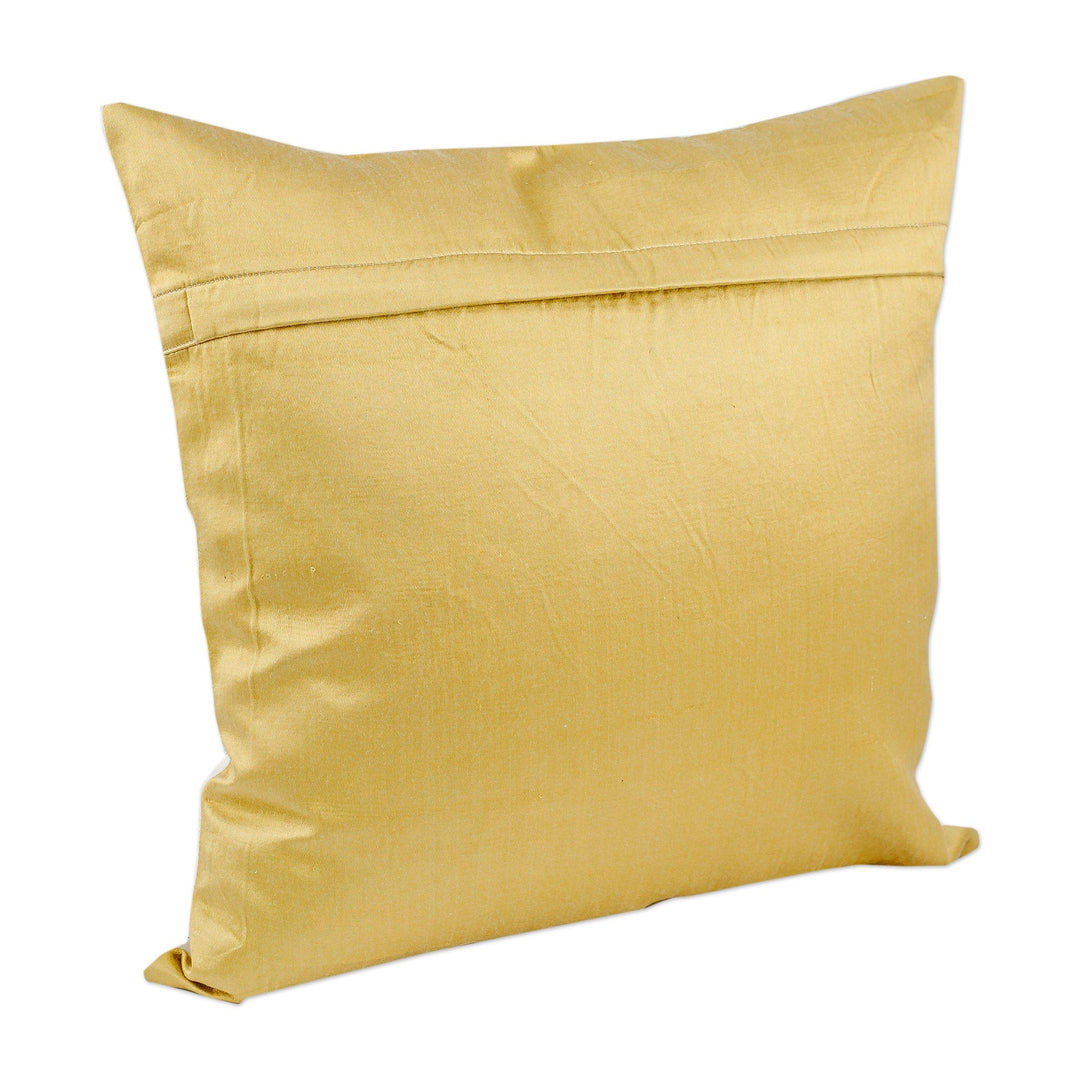 Suzani Embroidered Floral Silk Cushion Cover - Noble Glory