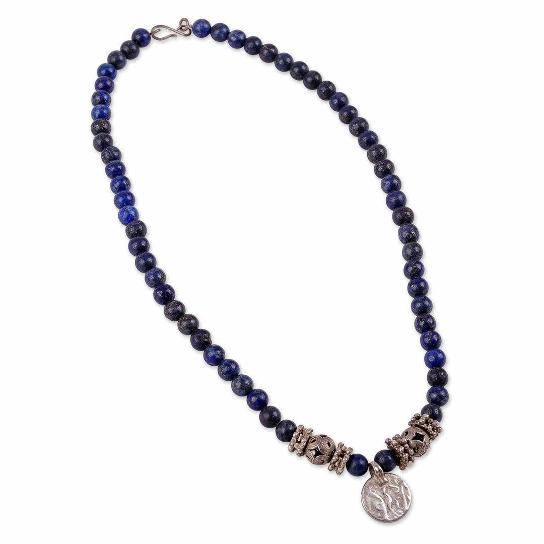 Cultural Natural Lapis Lazuli Choker Pendant Necklace - True History