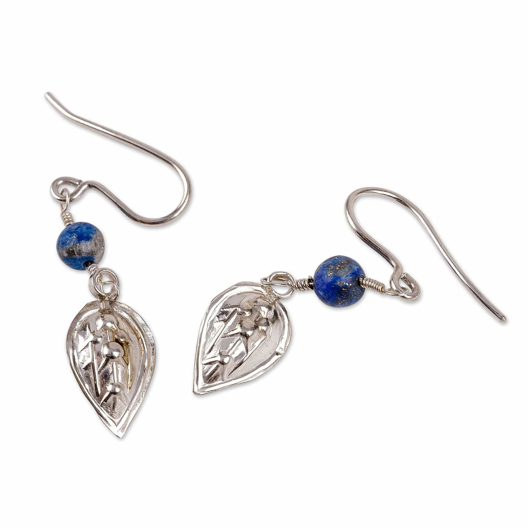 Classic Polished Natural Lapis Lazuli Dangle Earrings - True Shield
