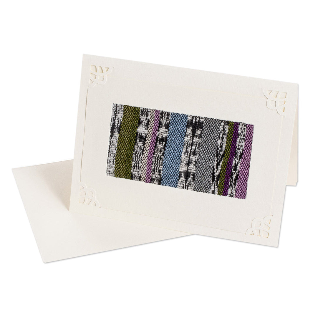 Greeting Card Accented with Maya Weavings - Greeting of Love