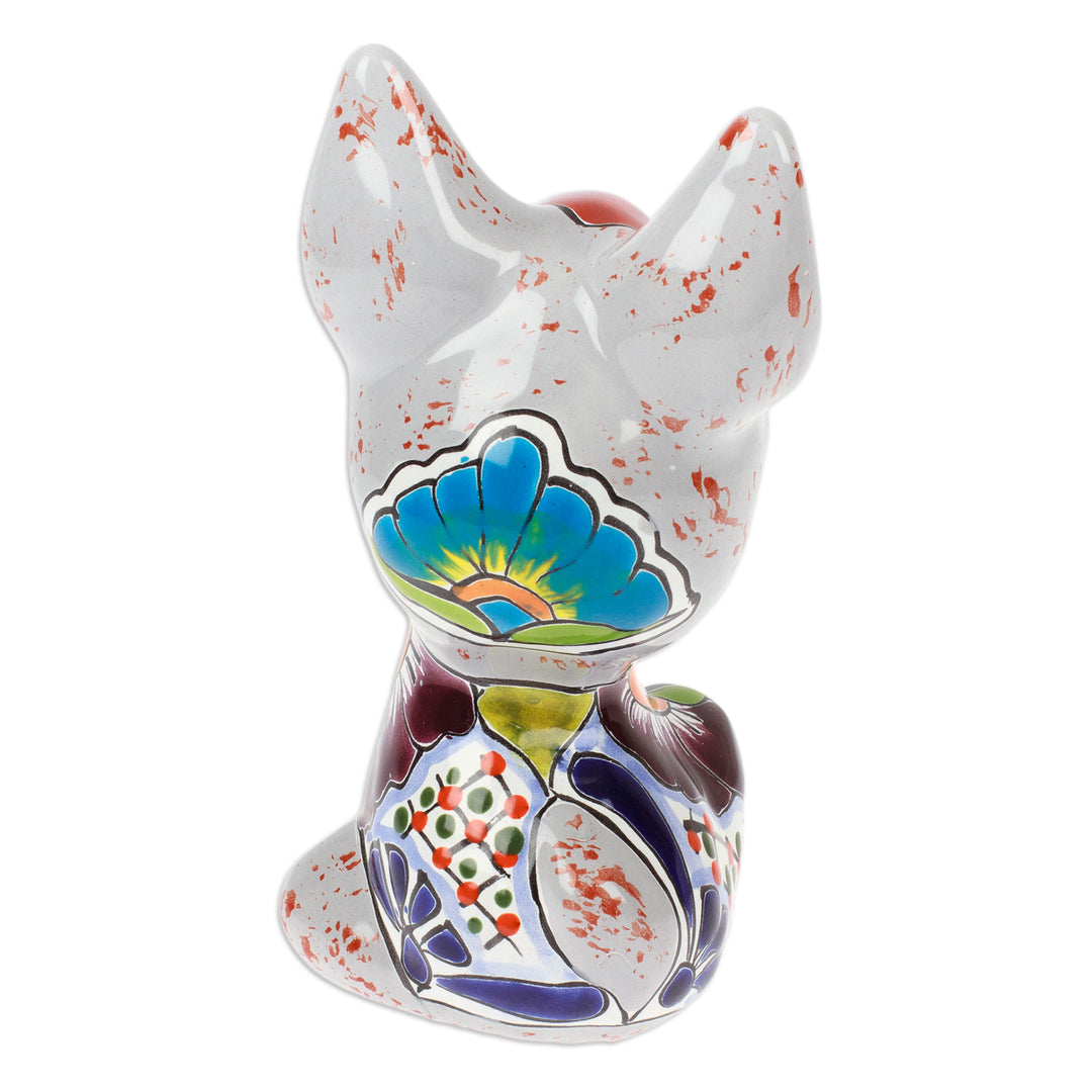 Hacienda-Inspired Grey Xoloitzcuintle Ceramic Sculpture - Hacienda's Xolo