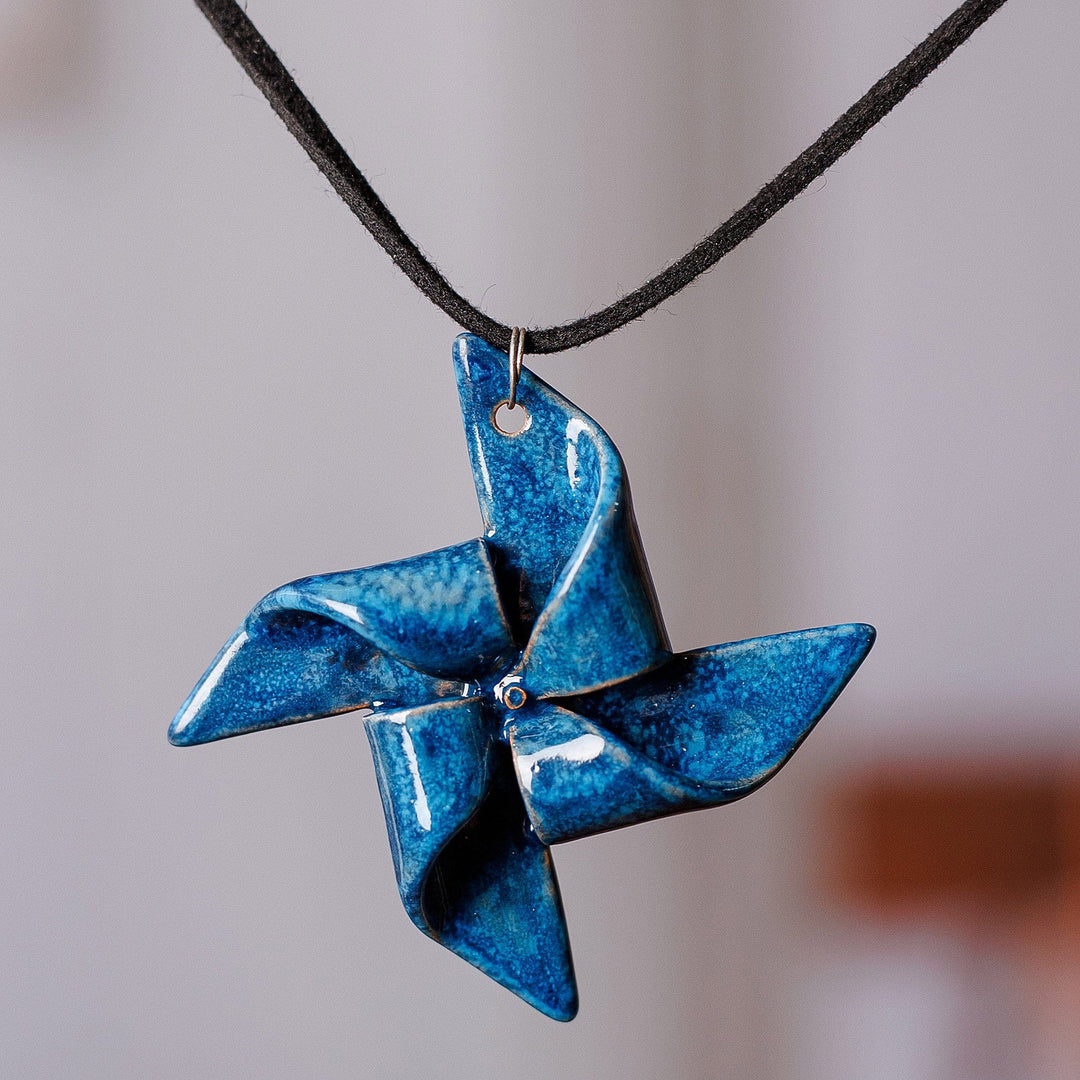 Blue Pinwheel