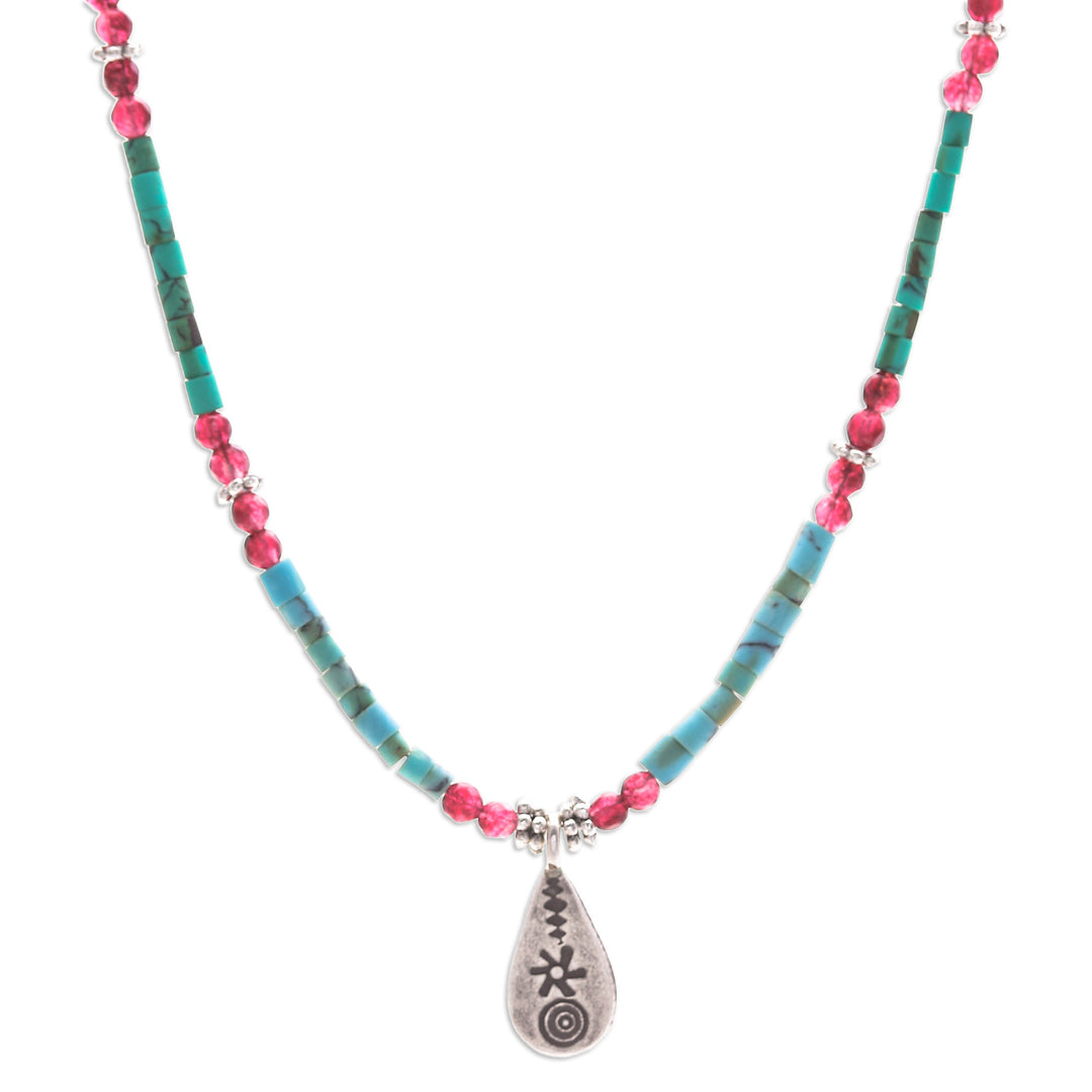 Polished Hill Tribe Multi-Gemstone Pendant Necklace - Paradise Lover