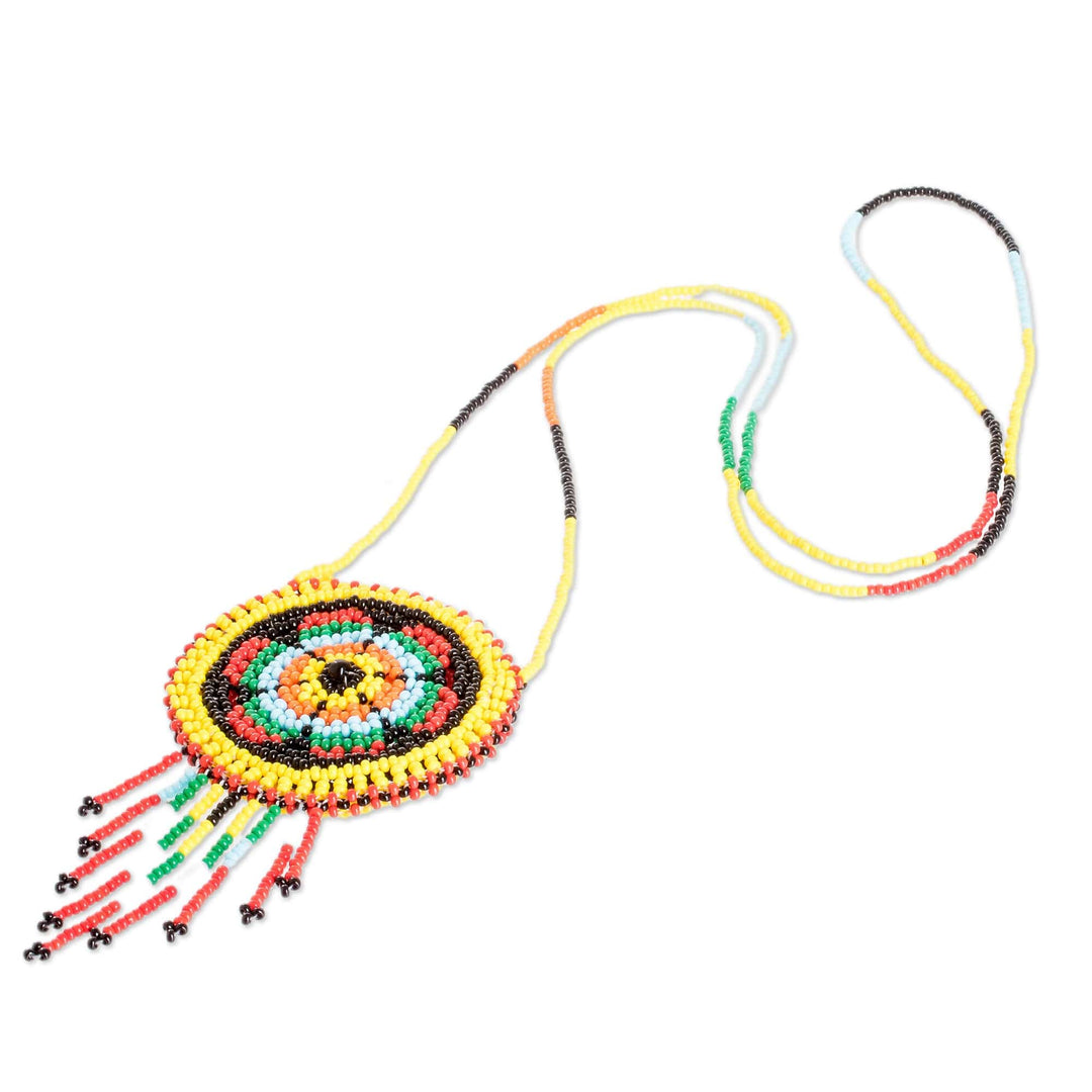 Giant Guatemalan Kite Inspired Beaded Mini Shoulder Bag - Colorful Barrilete