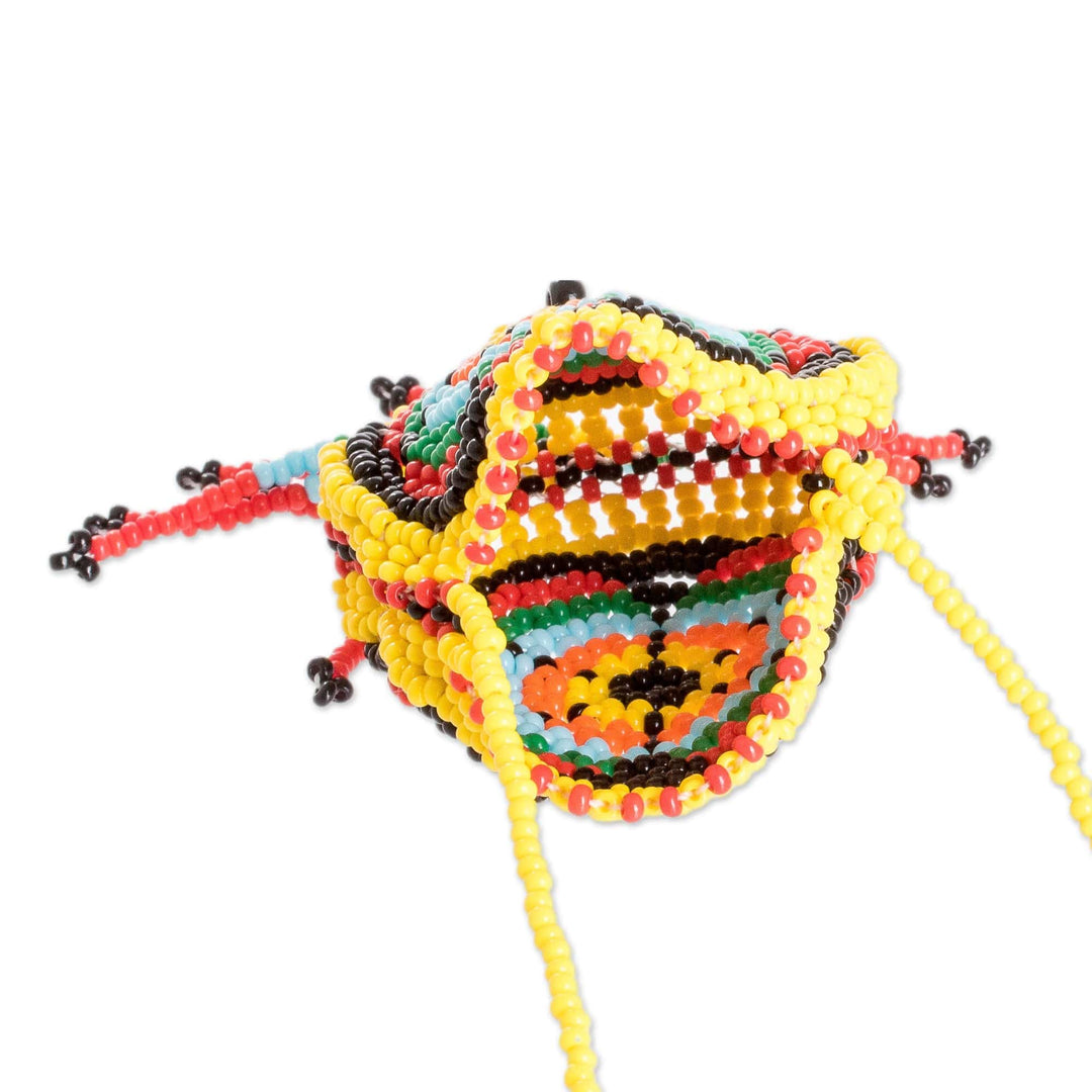 Giant Guatemalan Kite Inspired Beaded Mini Shoulder Bag - Colorful Barrilete