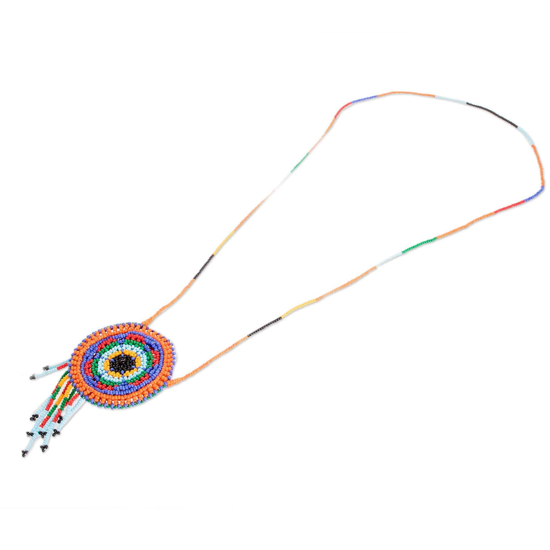 Handmade Guatemalan Kite-Inspired Beaded Mini Shoulder Bag - Vibrant Barrilete