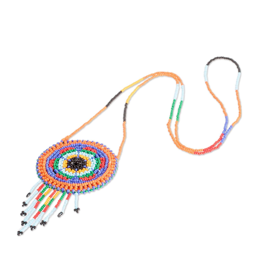 Handmade Guatemalan Kite-Inspired Beaded Mini Shoulder Bag - Vibrant Barrilete