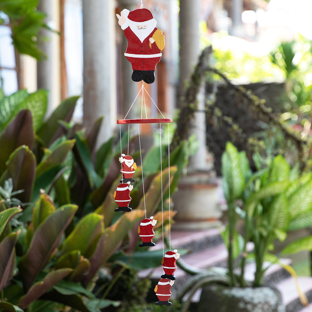 Waving Santa