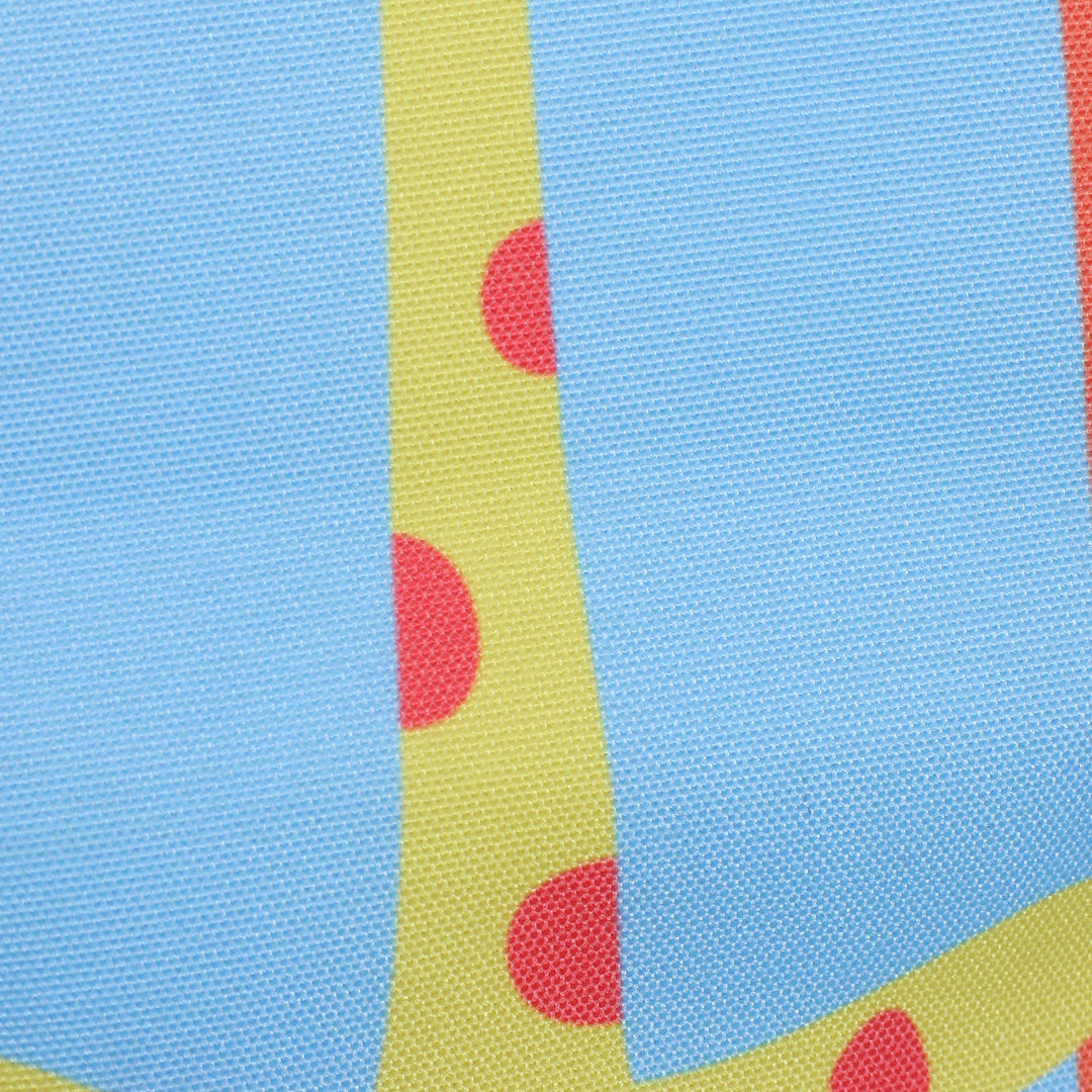 Printed Inspirational Giraffe-Themed Blue Cotton Tote Bag - Swing for the Planet