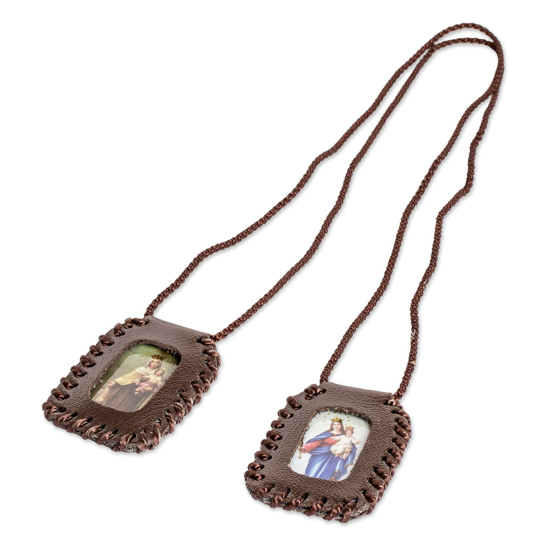 Handcrafted Inspirational Religious Double Pendant Necklace - Path of Faith