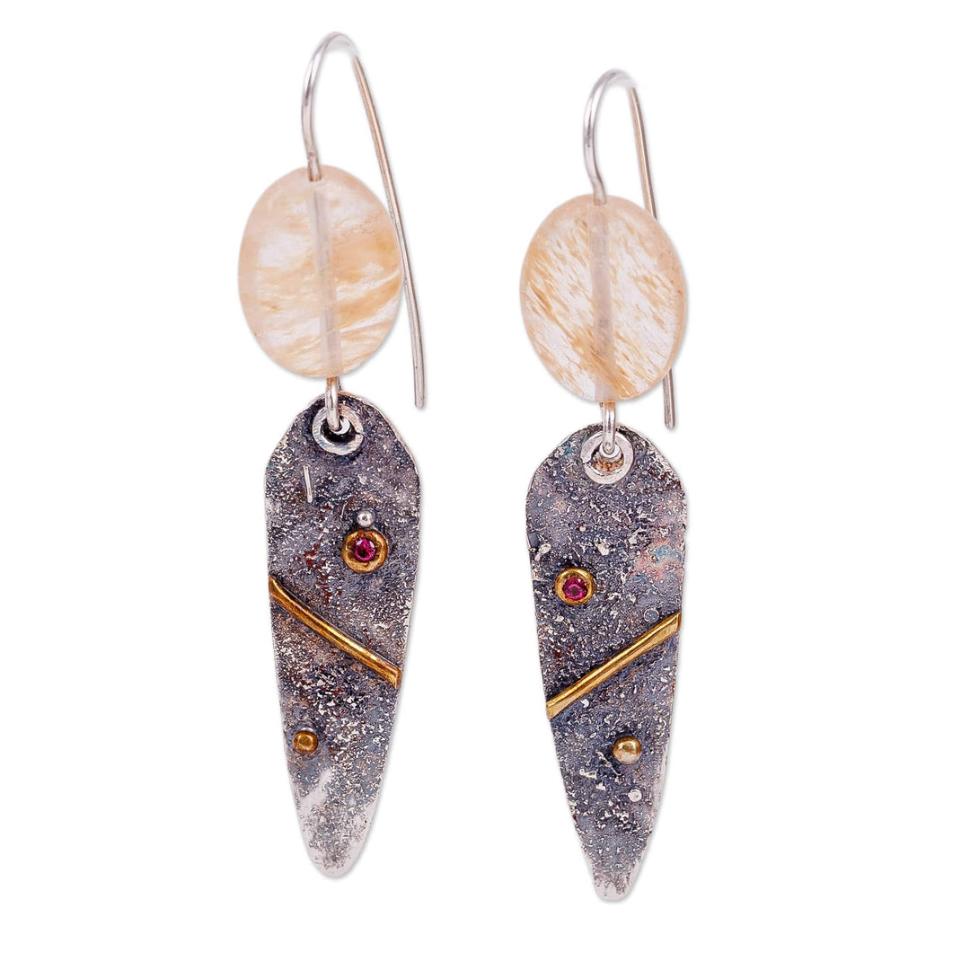 Classic Sterling Silver Dangle Earrings with Gem Accents - Kingdom Gems