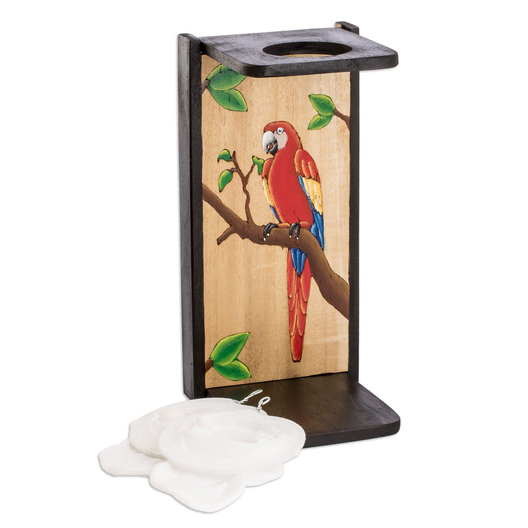 Painted Nature-Themed Black Single-Serve Drip Coffee Stand - Tropical Aroma