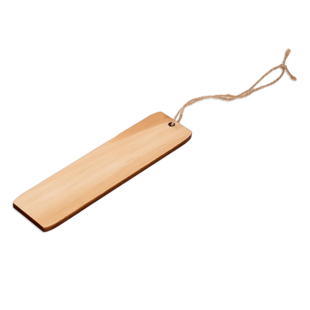 Tropical Hummingbird-Themed Handcrafted Pinewood Bookmark - Harmonious Words