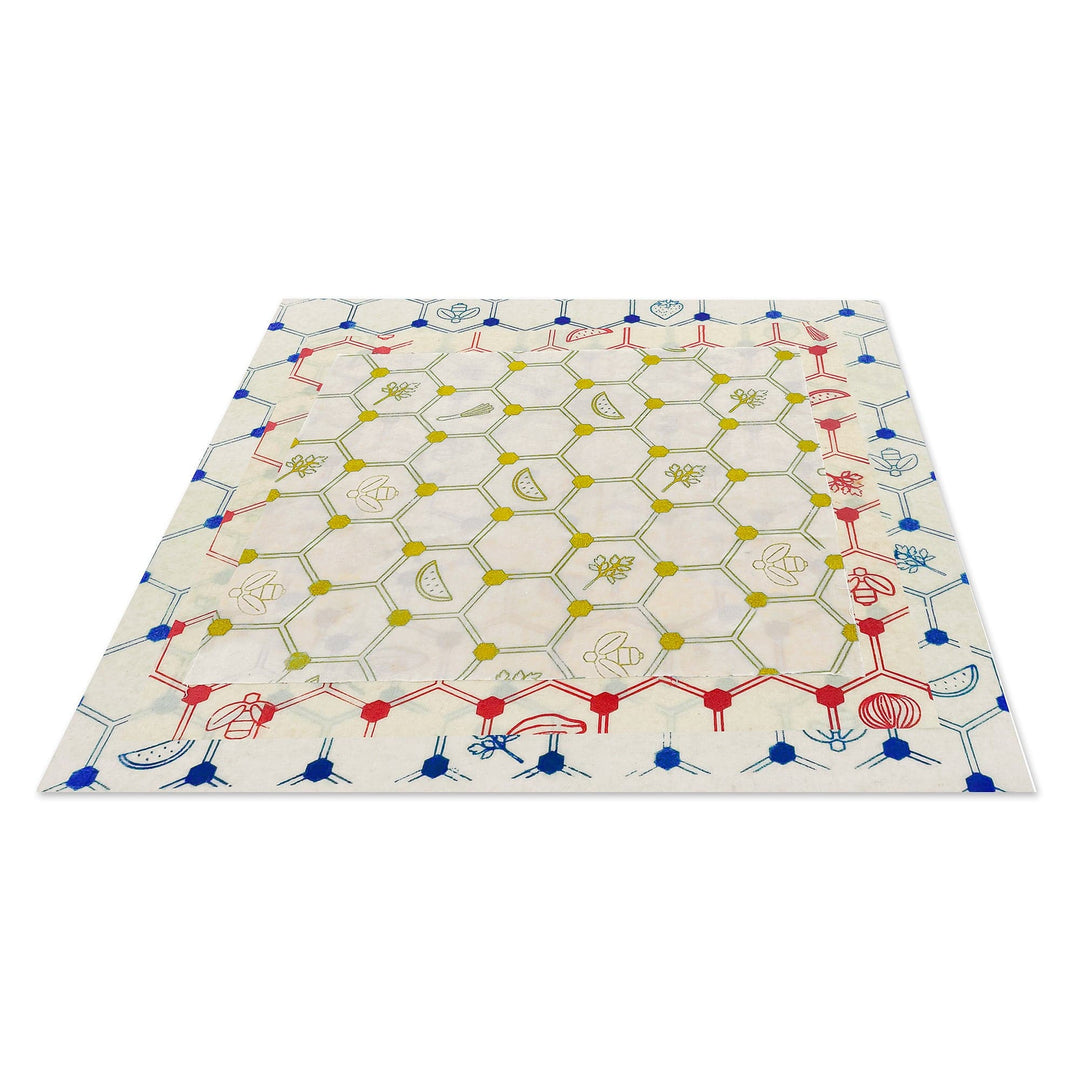 Three Biodegradable Reusable Eco-Friendly Cotton Food Wraps - Eco-Friendly Zestiness