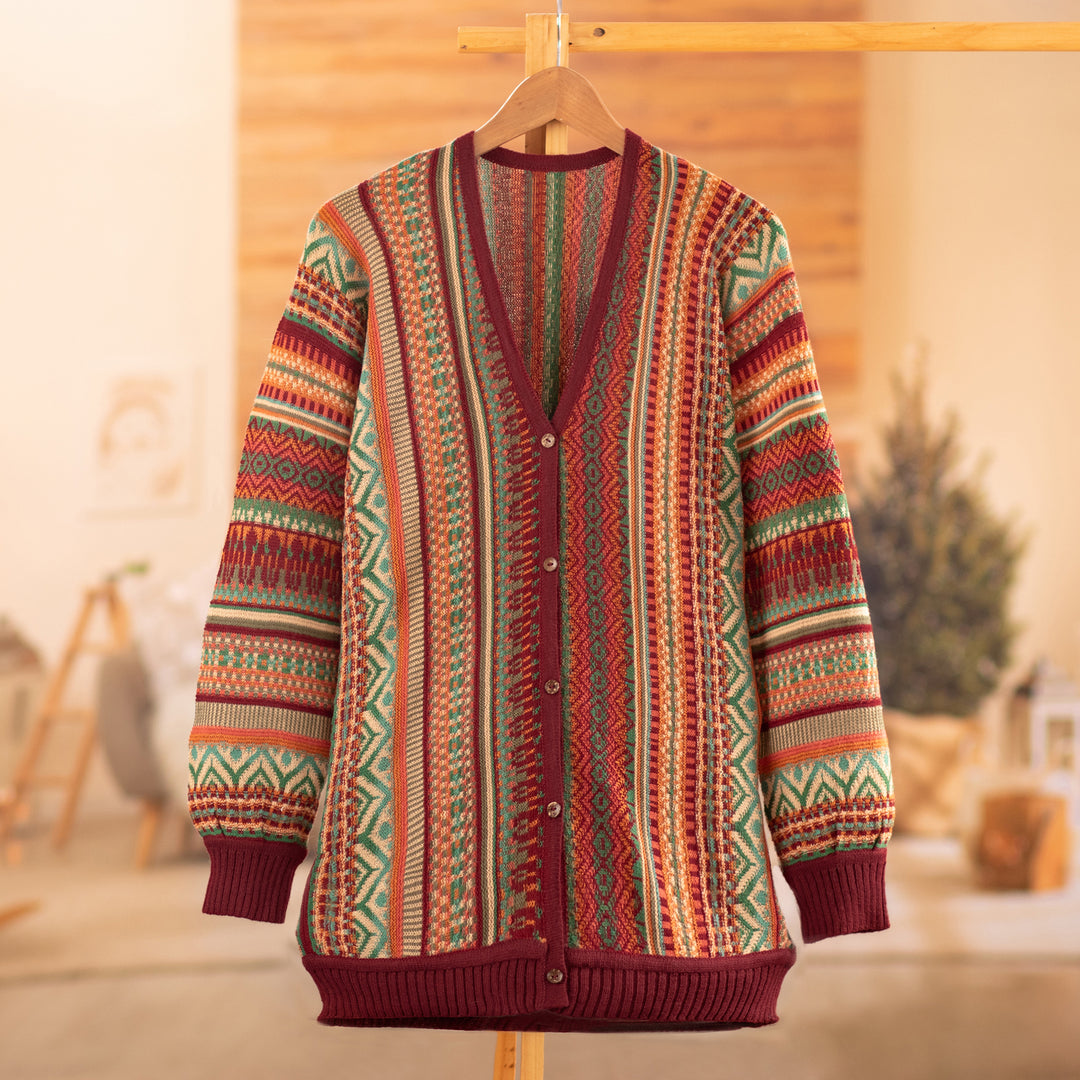ZigZag Threads in Red