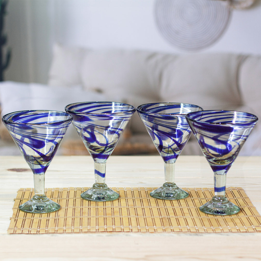 Cobalt Swirls