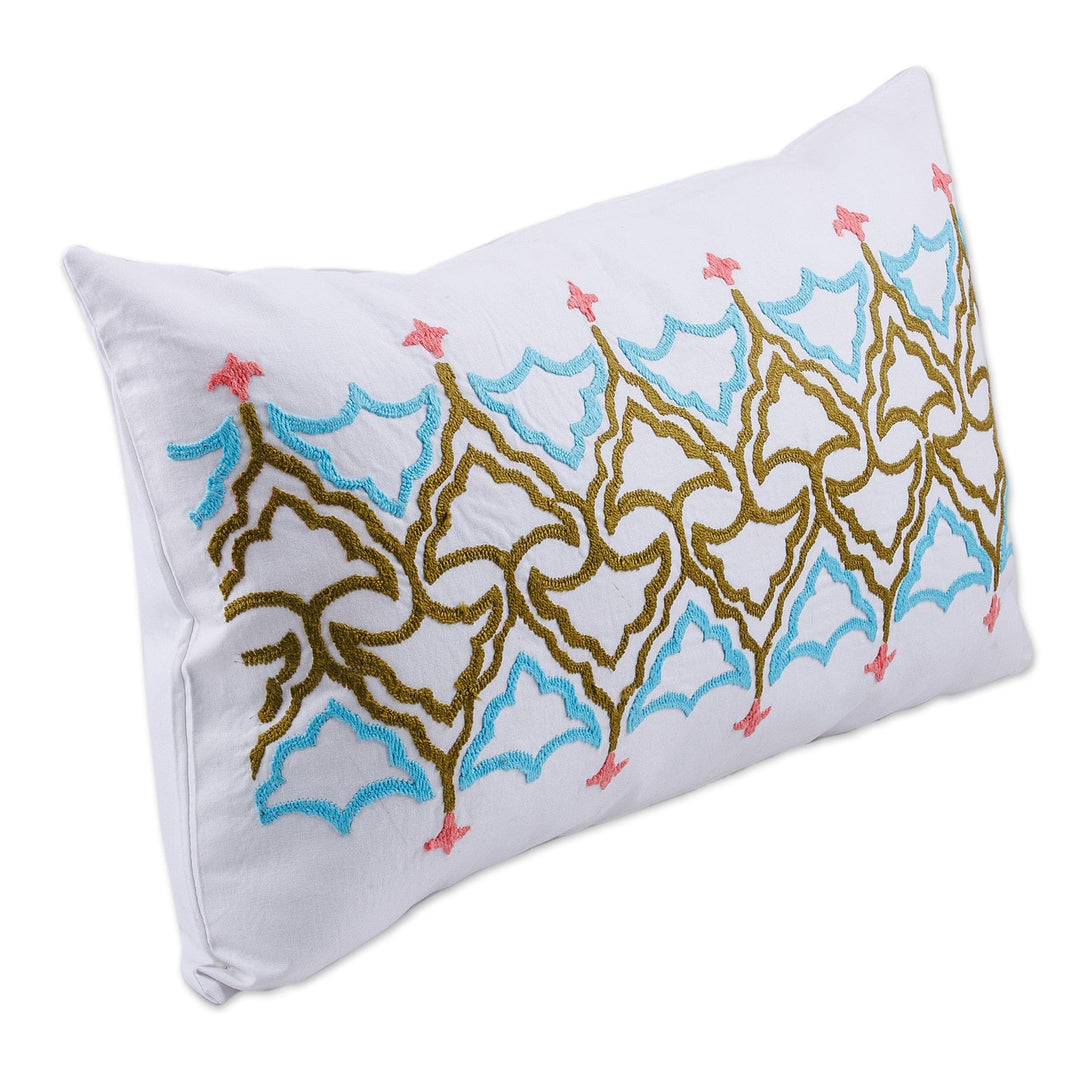 Traditional Tajik Embroidered Suzani Cotton Cushion Cover - Tajik Style