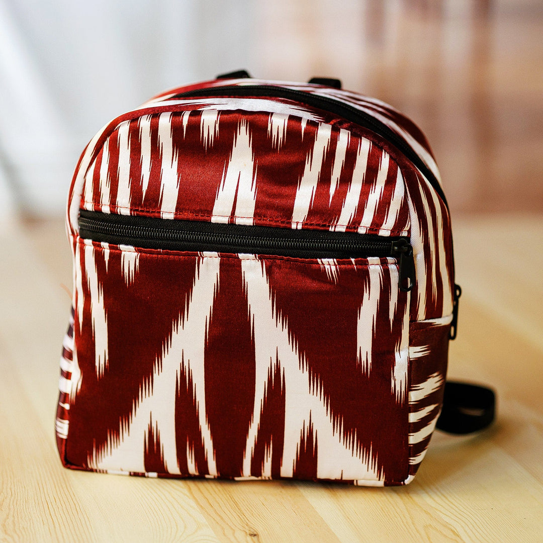 Burgundy Ikat Adventures