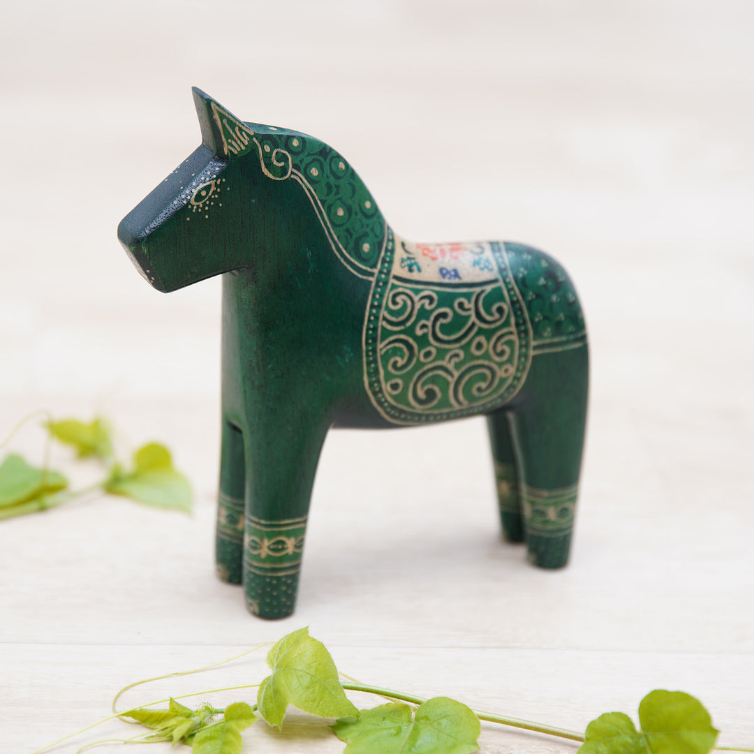 Green Dala Horse
