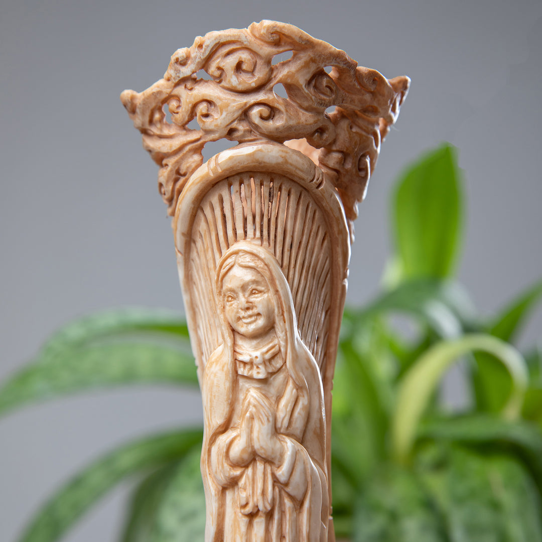 Hand-Carved Virgin Mary and Baby Jesus Sculpture from Bali - Madonna of Bali