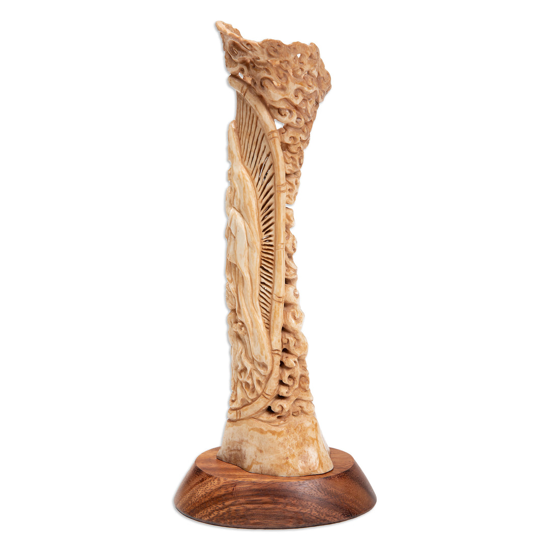 Hand-Carved Virgin Mary and Baby Jesus Sculpture from Bali - Madonna of Bali