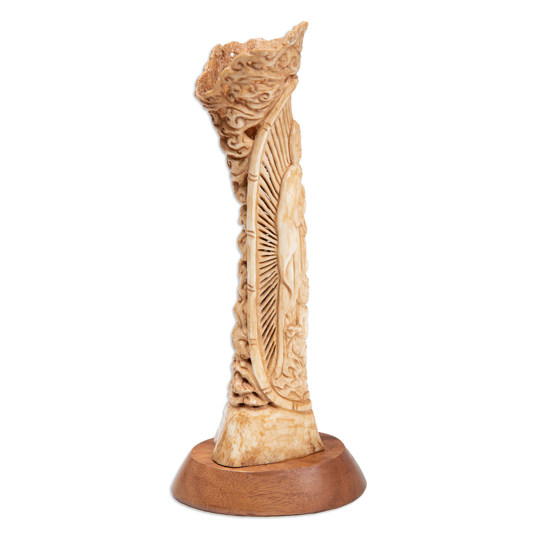 Hand-Carved Virgin Mary and Baby Jesus Sculpture from Bali - Madonna of Bali