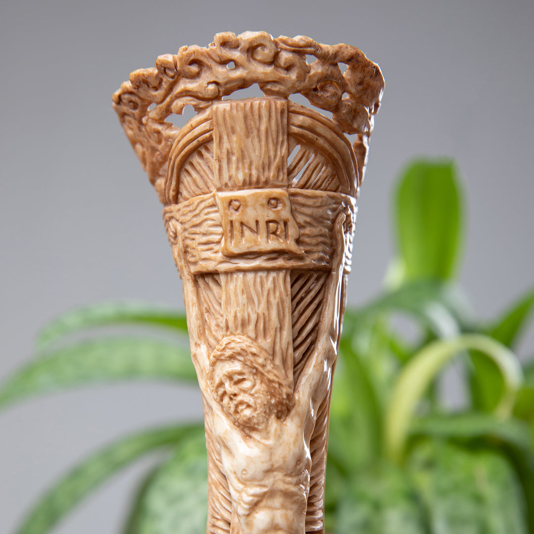 Hand-Carved Religious Jesus Christ Sculpture from Bali - Blessing of Jesus