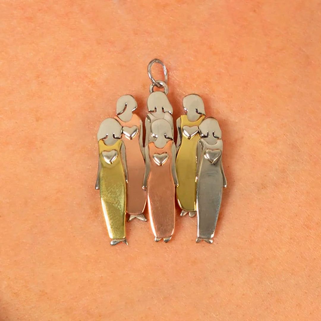 Handcrafted Colorful Sister Pendant - Bond Between Sisters