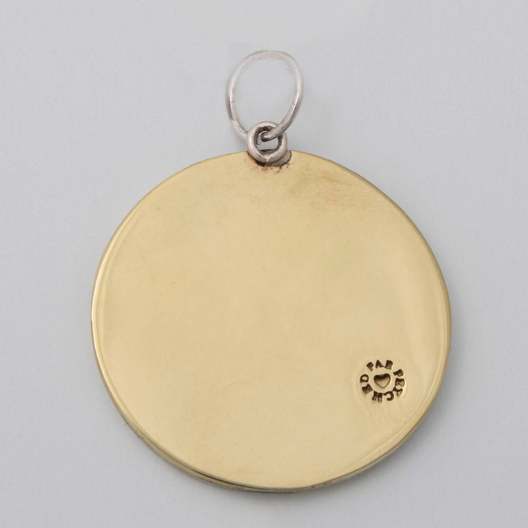 Handmade Sterling Silver Fox Pendant from Mexico - Fox at Midnight