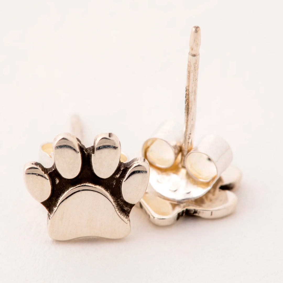 Set of 3 Paw Print Stud Earrings from Mexico - All Over Paws