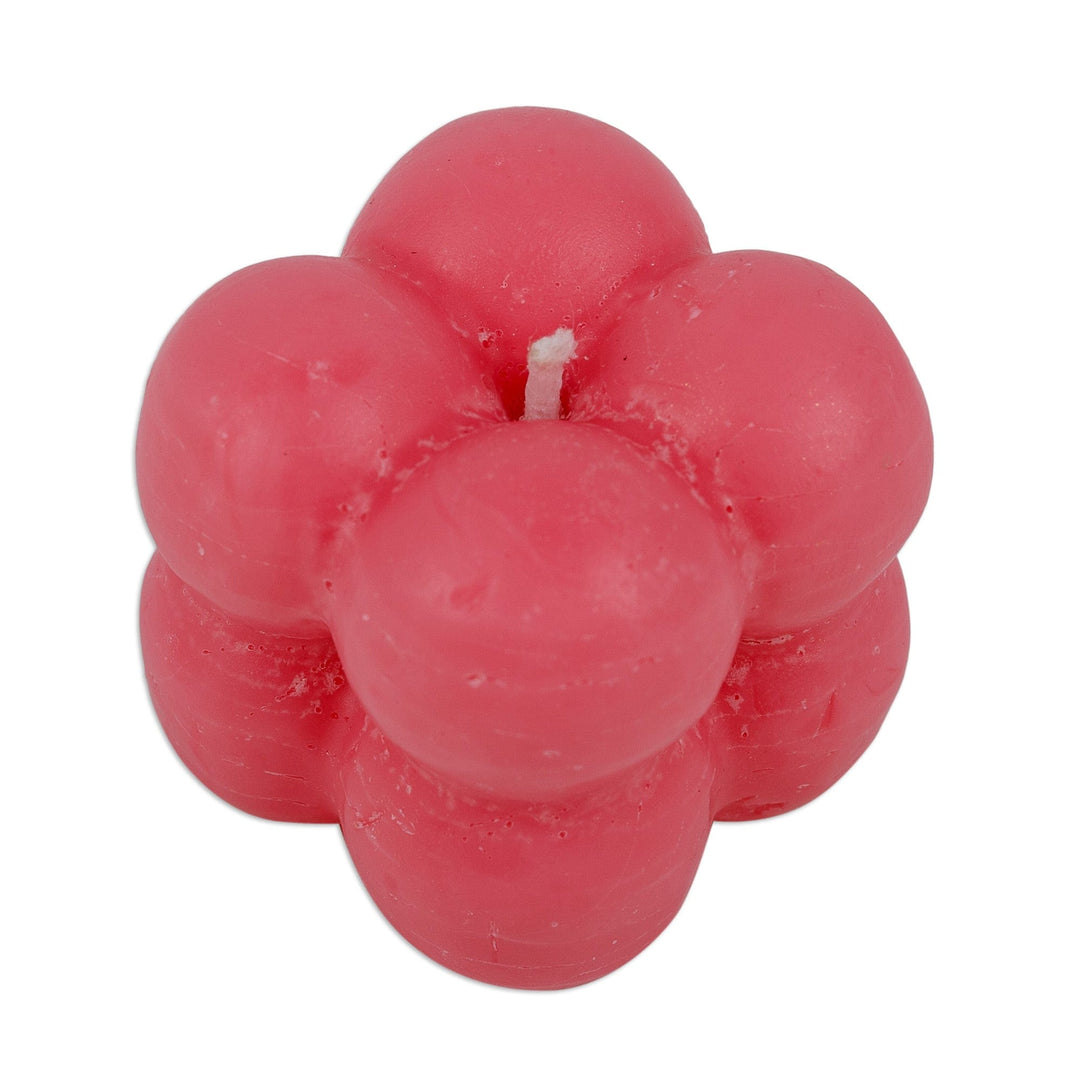 Handcrafted Berry-Shaped Intense Pink Soy Wax Candle - Playful Berries