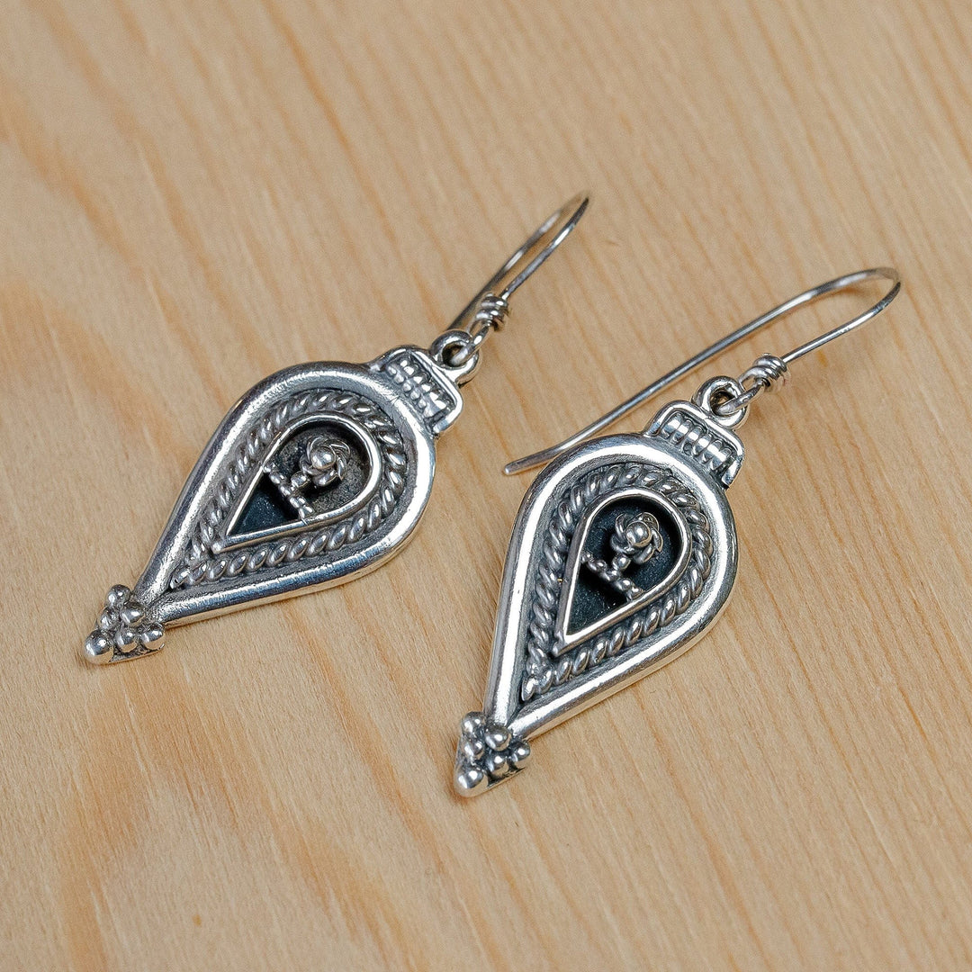Classic Drop-Shaped Sterling Silver Dangle Earrings - Dame Drops