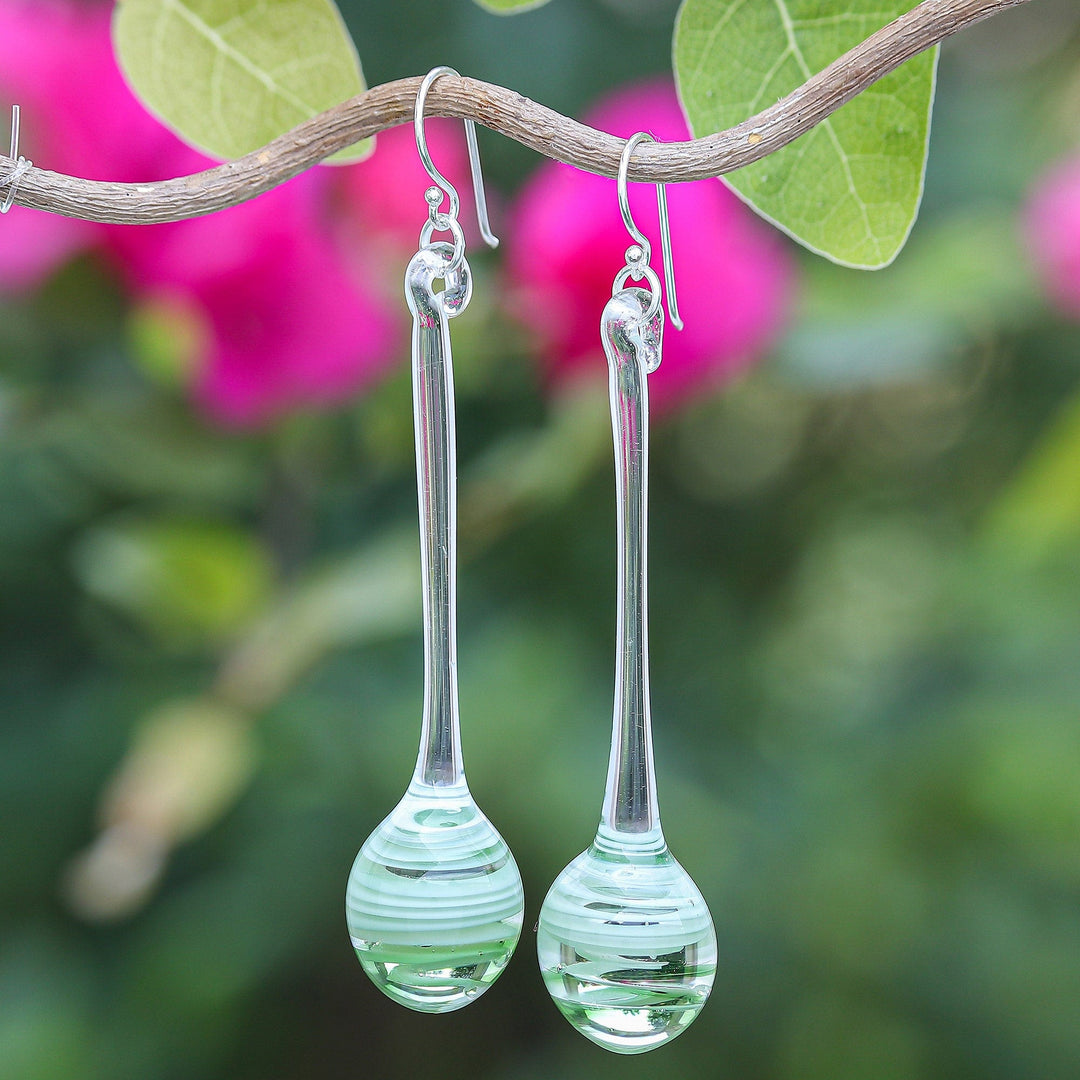 Fashion clear dangle earrings