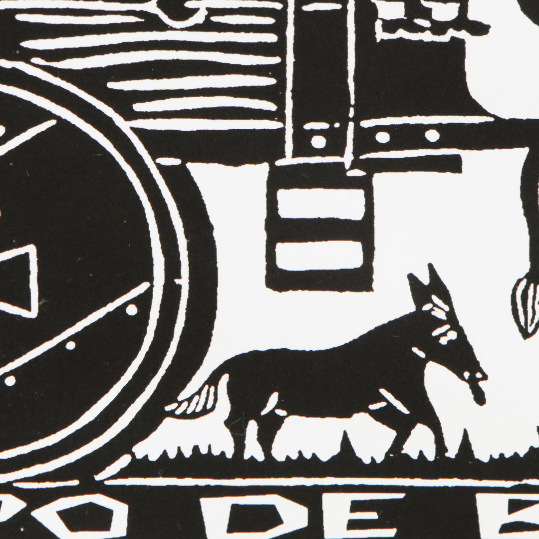 Brazilian Oxcart with Sugar Cane Woodcut Print - Oxcart