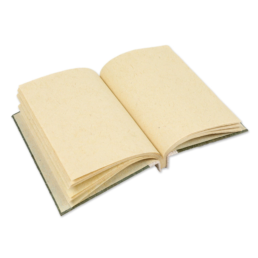 Abstract Natural Fiber Journal with 41 Rice Paper Pages - Natural Future